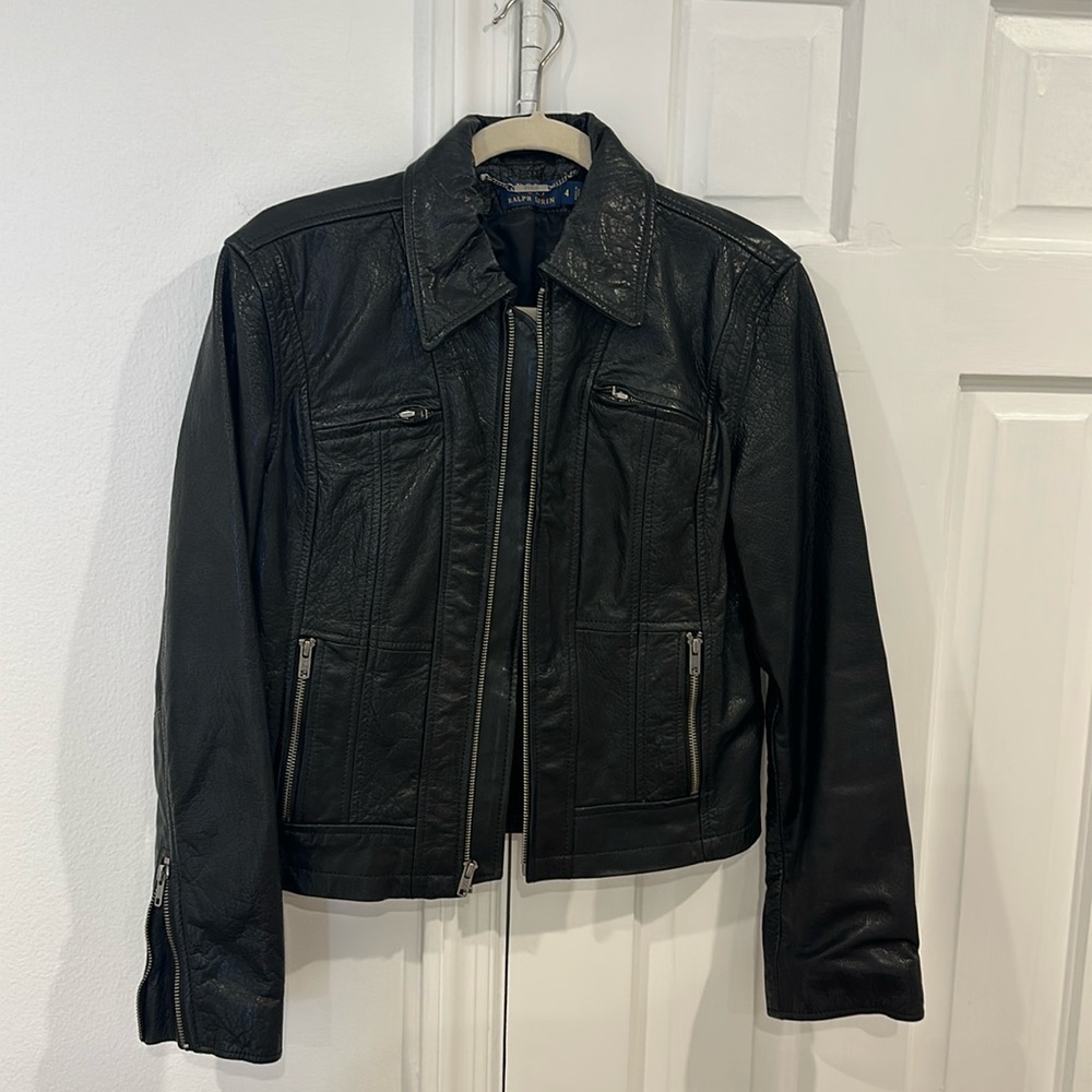 Vintage, barely worn, Ralph Lauren leather jacket